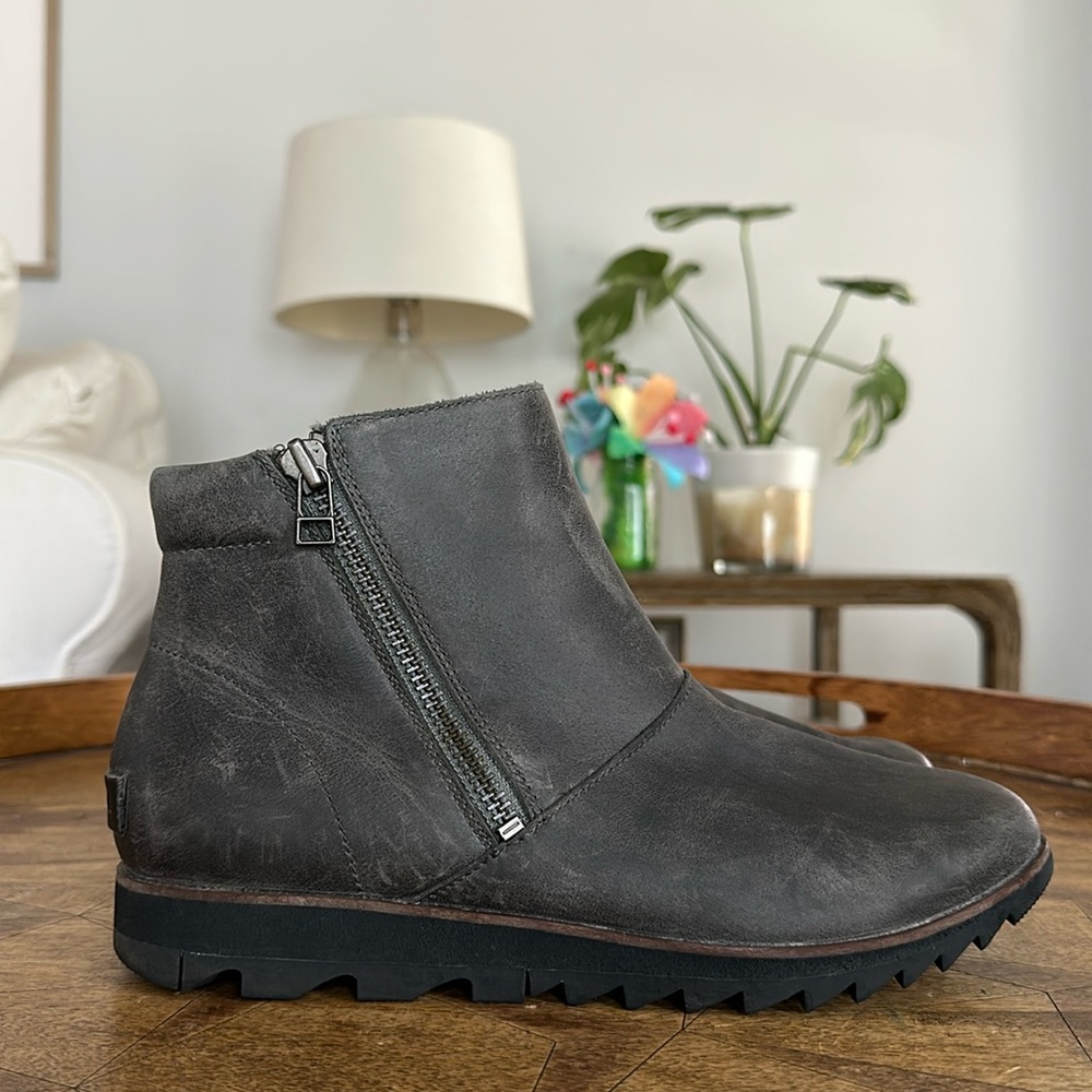 Sorel Gray Ankle Boots